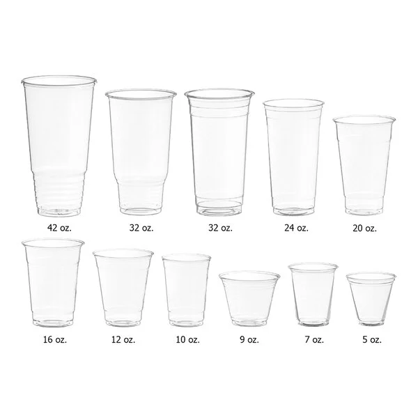 24 oz. Clear PET Plastic Cold Cup - 1,000/Case - Plastic Plus USA