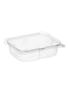 SP24 - Safety Pak 24 oz  Tamper-Evident Clear PET Plastic Rectangular Container