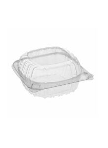 DART - C53 ClearSeal Hinged Lid Plastic Container 5 3/8" x 5 1/4" x 2 5/8" - 500/Case